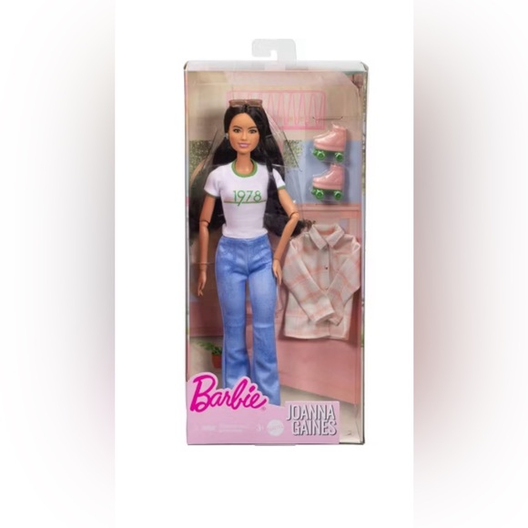 Barbie Joanna Gaines Doll Brunettew/ Roller Skates & Acc. new in box